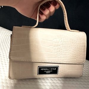 Kendal and Kylie mini alligator skin purse